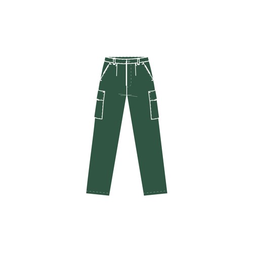 CALÇA HR AB/FECHO B/ALFORGE VERDE * CALÇA HR AB/FECHO B/ALFORGE VERDE *
